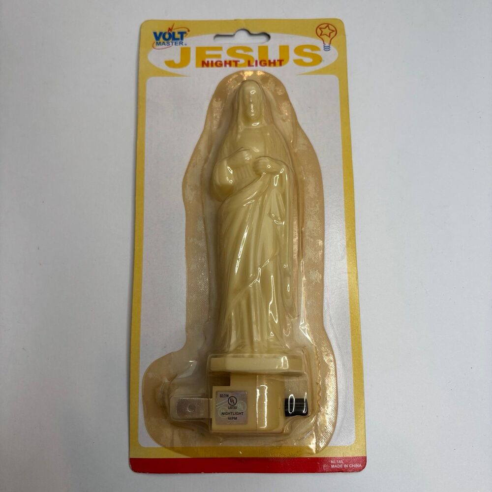 Vintage Jesus Night Light NOS Volt Master NI-145 Religious Statue Plug-In NEW